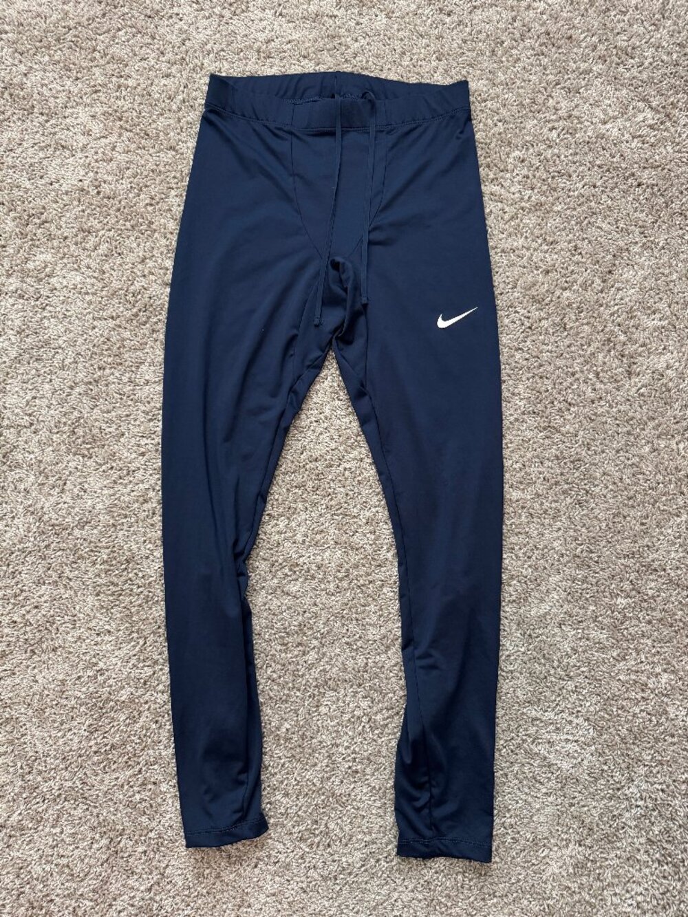 Nike Mens Blue Running Tights Size L